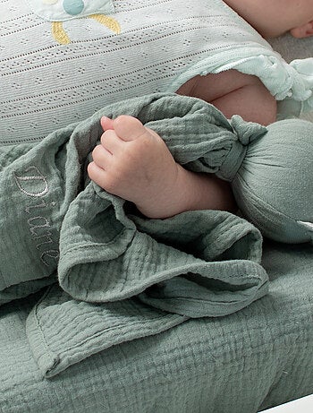 SEVIRA KIDS | Doudou lapin en gaze de coton Safari