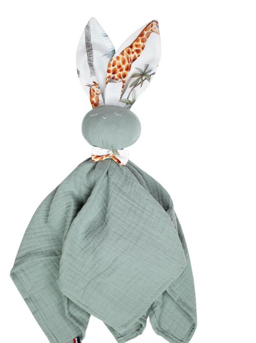 SEVIRA KIDS | Doudou lapin  en gaze de coton Safari - Kiabi