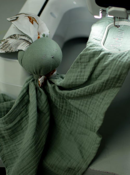 SEVIRA KIDS | Doudou lapin  en gaze de coton Safari - Kiabi