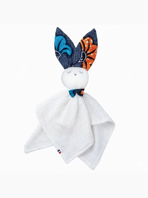 SEVIRA KIDS | Doudou lapin  en gaze de coton Wax - Kiabi
