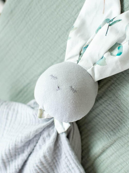 SEVIRA KIDS | Doudou plat Lapin  Eucalyptus - Kiabi