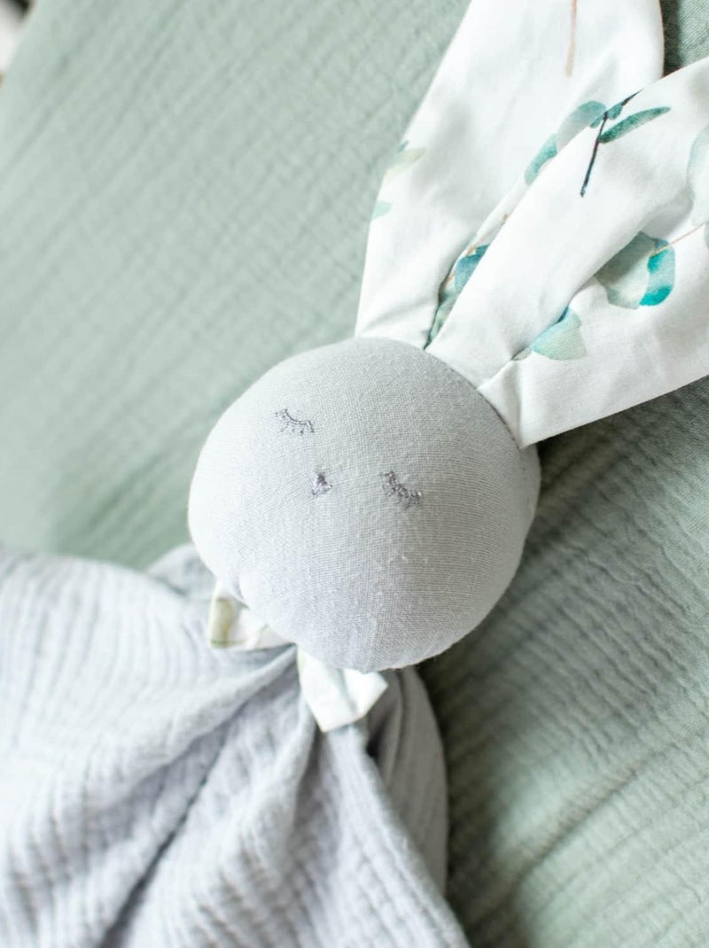 SEVIRA KIDS | Doudou plat Lapin  Eucalyptus Multicolore - Kiabi