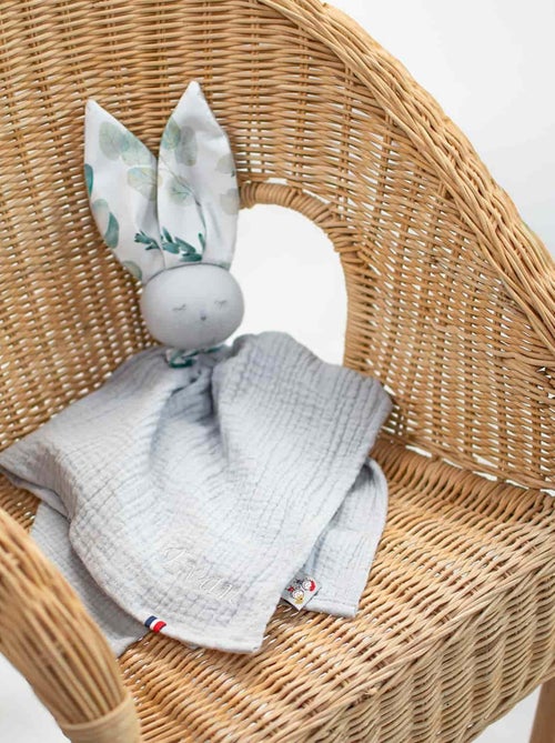 SEVIRA KIDS | Doudou plat Lapin  Eucalyptus - Kiabi