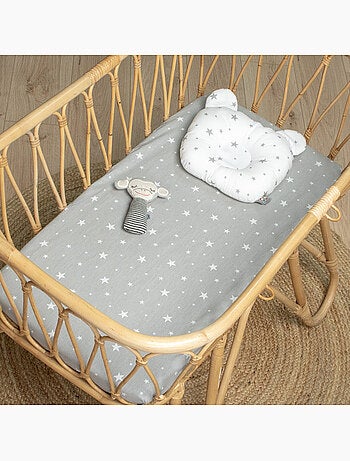 Sevira kids | drap housse berceau en coton stella