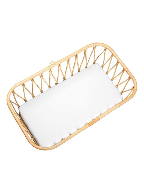 SEVIRA KIDS | Drap housse berceau en gaze de coton à carreaux - Kiabi