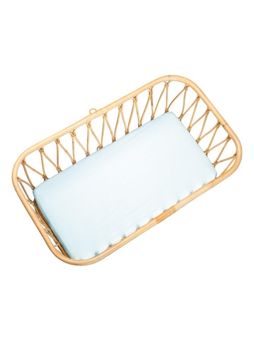 SEVIRA KIDS | Drap housse berceau en gaze de coton à carreaux - Kiabi