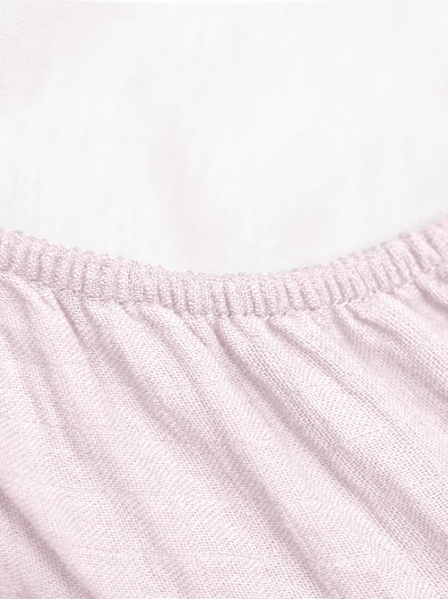 SEVIRA KIDS | Drap housse berceau en gaze de coton à carreaux - Kiabi