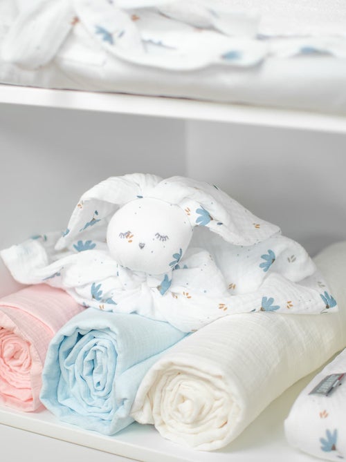 SEVIRA KIDS | Drap housse berceau en gaze de coton à carreaux - Kiabi