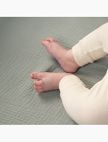 SEVIRA KIDS | Drap housse berceau en gaze de coton Jeanne