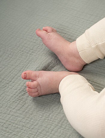 SEVIRA KIDS | Drap housse berceau en gaze de coton Jeanne