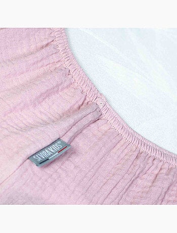 SEVIRA KIDS | Drap housse berceau en gaze de coton Jeanne
