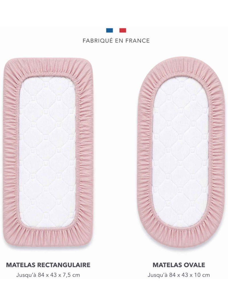 SEVIRA KIDS | Drap housse berceau en gaze de coton Jeanne Rose - Kiabi