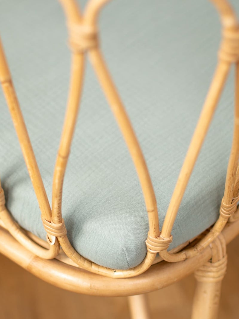SEVIRA KIDS | Drap housse berceau en gaze de coton Jeanne Vert d'eau - Kiabi
