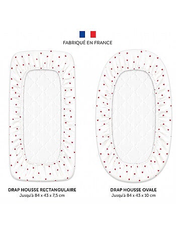 SEVIRA KIDS | Drap housse berceau en gaze de coton Lovio