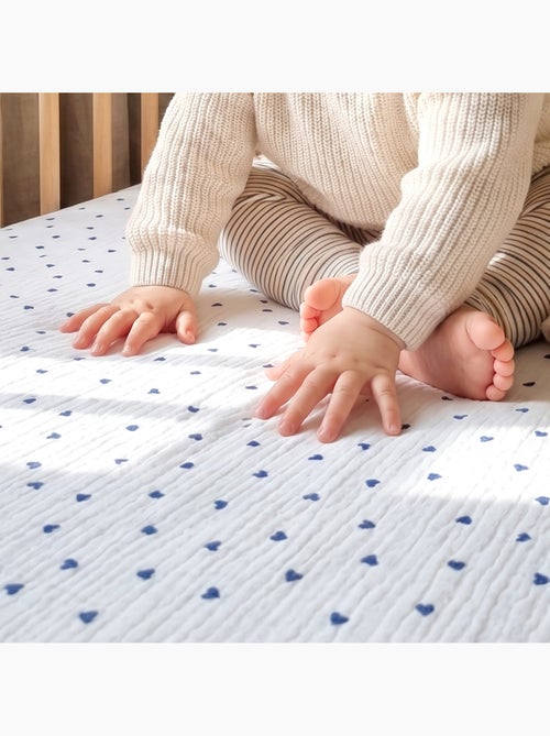 SEVIRA KIDS | Drap housse berceau en gaze de coton Lovio - Kiabi SEVIRA KIDS | Drap housse berceau en gaze de coton Lovio - Kiabi
