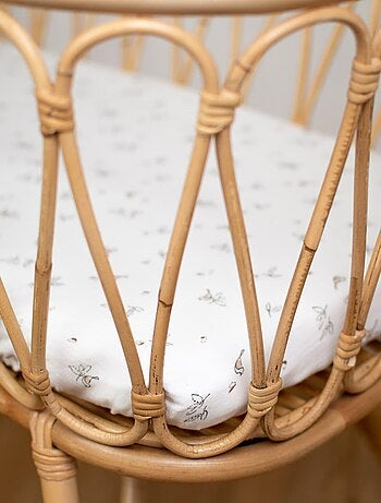 SEVIRA KIDS | Drap housse berceau en gaze de coton Melody