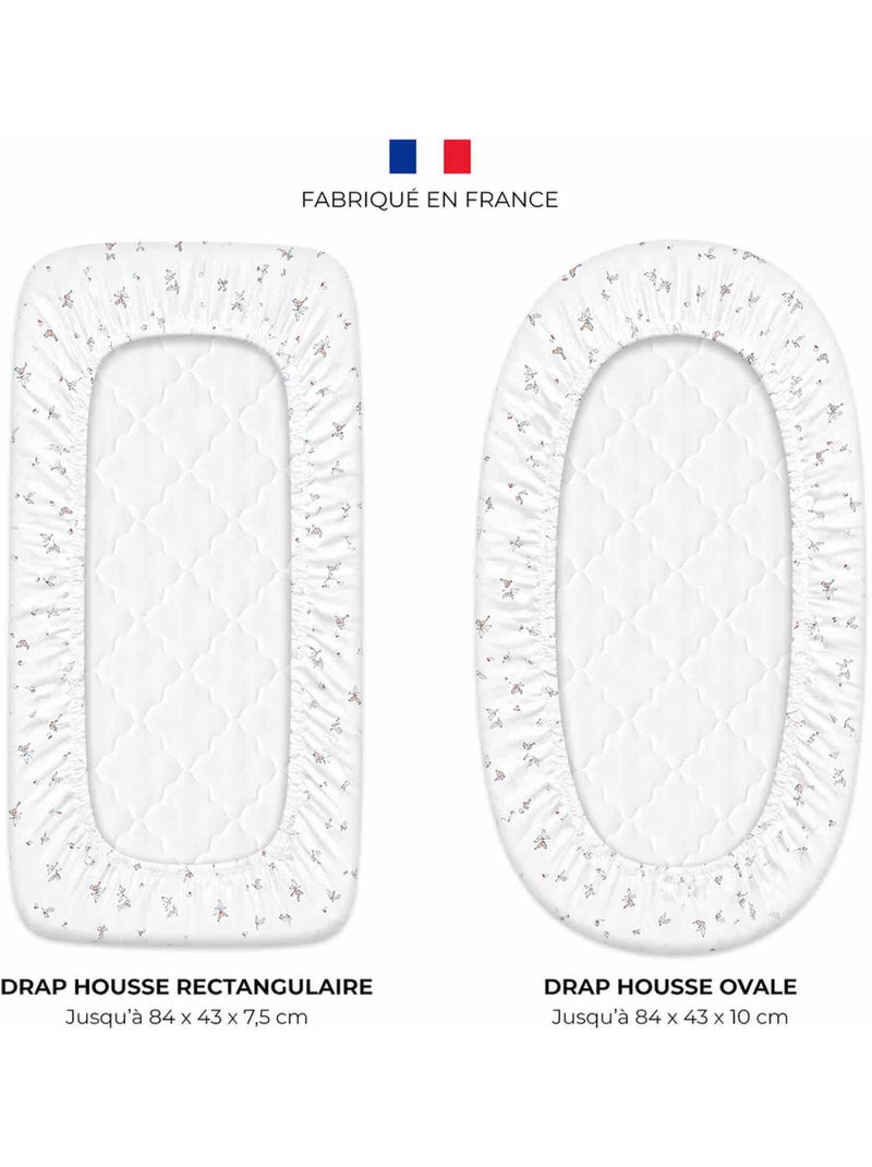 SEVIRA KIDS | Drap housse berceau en gaze de coton Melody Multicolore - Kiabi