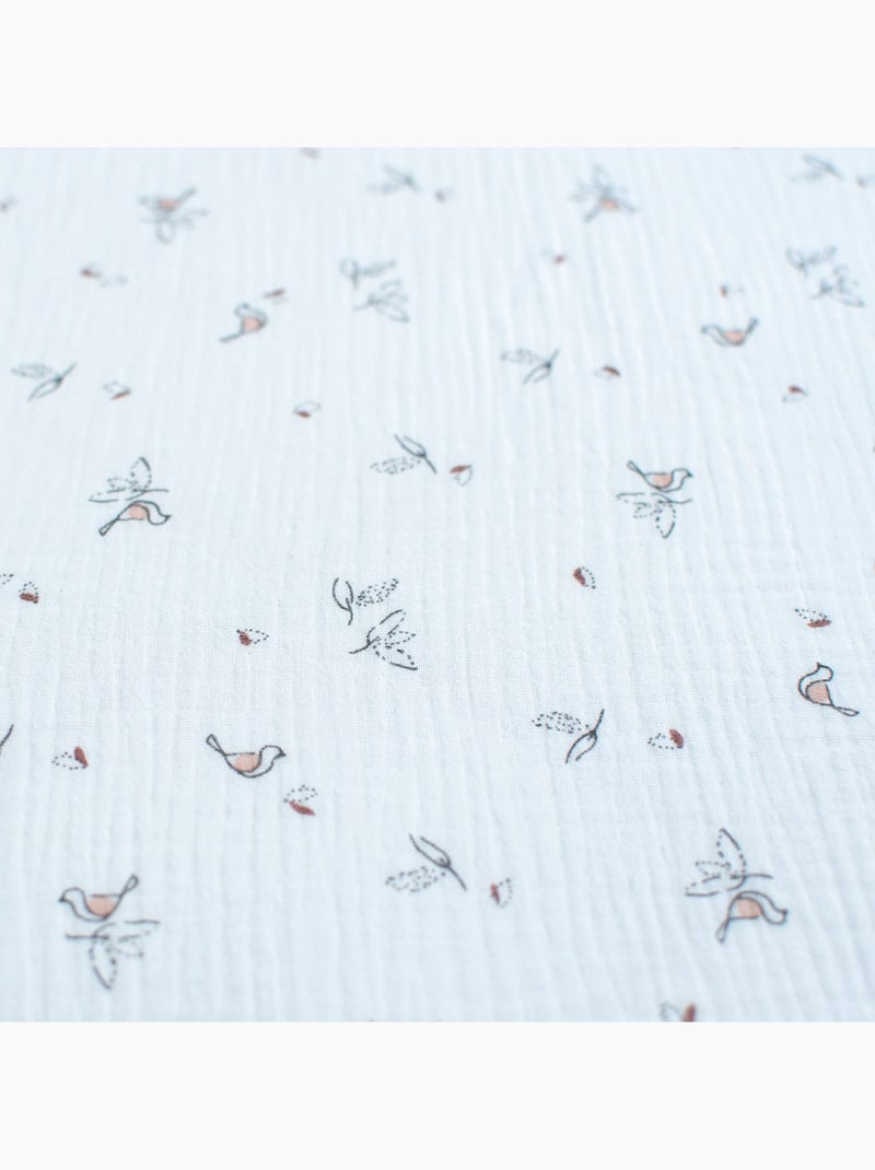 SEVIRA KIDS | Drap housse berceau en gaze de coton Melody Multicolore - Kiabi