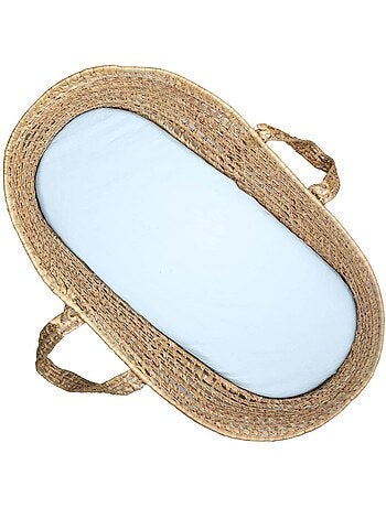 SEVIRA KIDS | Drap housse couffin en double gaze à carreaux