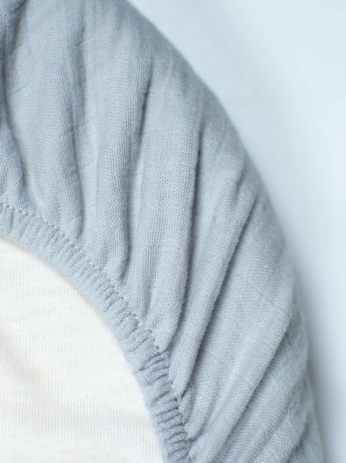 SEVIRA KIDS | Drap housse couffin en double gaze à carreaux - Kiabi