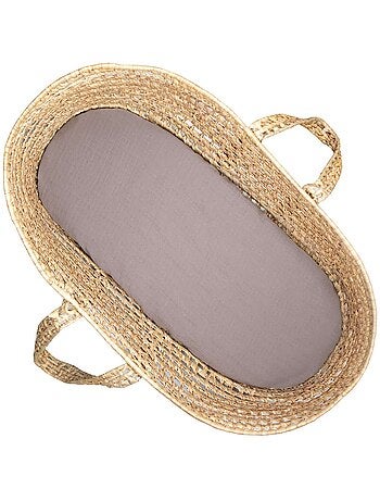 SEVIRA KIDS | Drap housse couffin en double gaze à carreaux