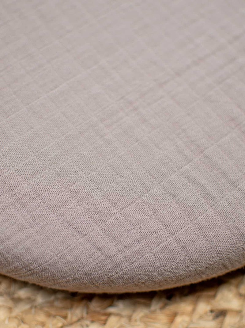 SEVIRA KIDS | Drap housse couffin en double gaze à carreaux Marron chocolat - Kiabi
