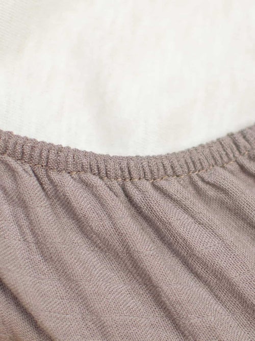 SEVIRA KIDS | Drap housse couffin en double gaze à carreaux - Kiabi