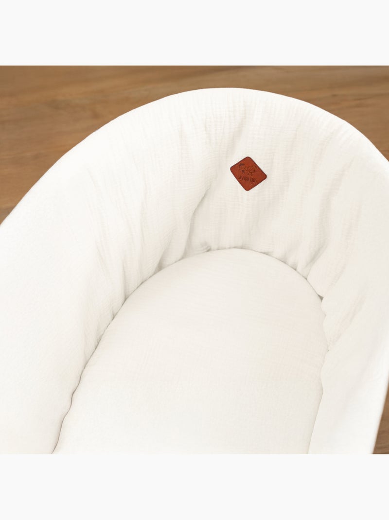 SEVIRA KIDS | Drap housse couffin ovale en gaze de coton Jeanne Beige - Kiabi