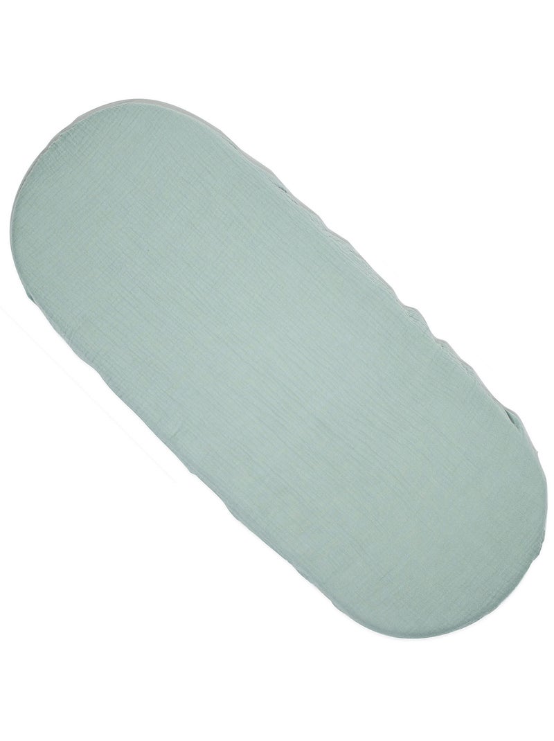 SEVIRA KIDS | Drap housse couffin ovale en gaze de coton Jeanne Beige - Kiabi