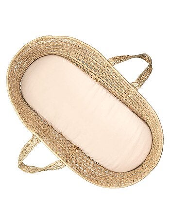 SEVIRA KIDS | Drap housse couffin ovale en gaze de coton Jeanne