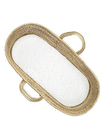 SEVIRA KIDS | Drap housse couffin ovale en gaze de coton Jeanne