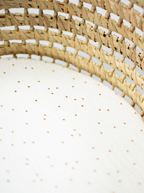 SEVIRA KIDS | Drap housse couffin ovale en gaze de coton Jeanne - Kiabi