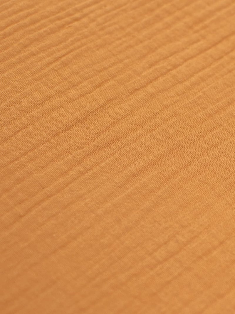 SEVIRA KIDS | Drap housse couffin ovale en gaze de coton Jeanne Marron clair - Kiabi