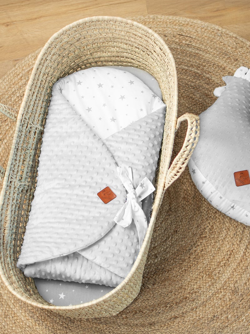 SEVIRA KIDS | Drap housse couffin ovale Stella Gris - Kiabi