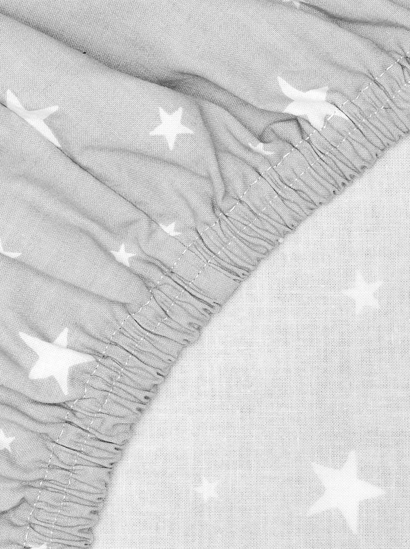 SEVIRA KIDS | Drap housse couffin ovale Stella Gris - Kiabi