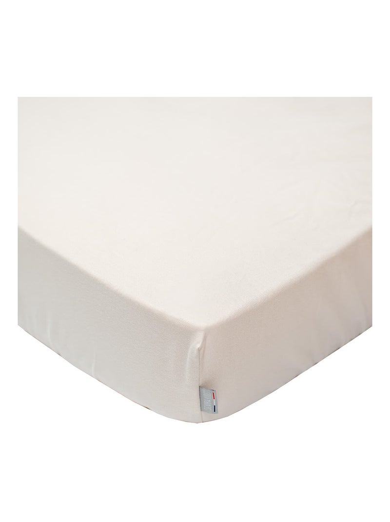 SEVIRA KIDS | Drap housse en coton jersey Uni Beige - Kiabi