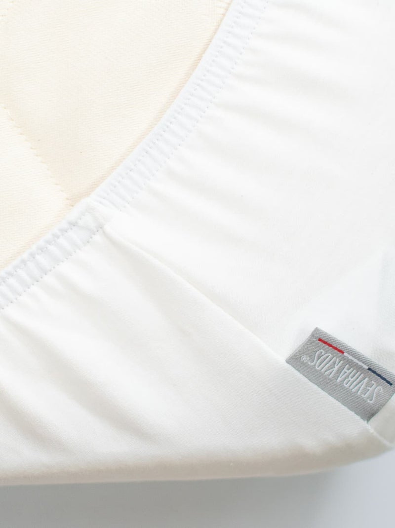 SEVIRA KIDS | Drap housse en coton jersey Uni Blanc - Kiabi