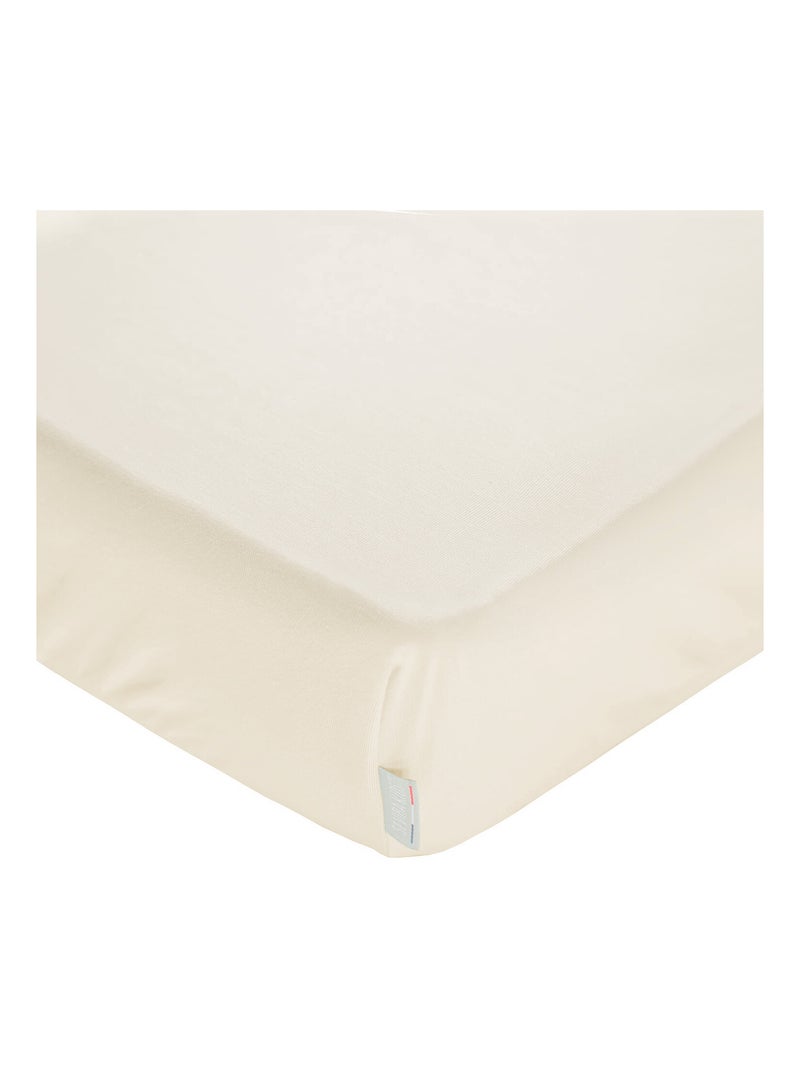 SEVIRA KIDS | Drap housse en coton jersey Uni Ecru - Kiabi