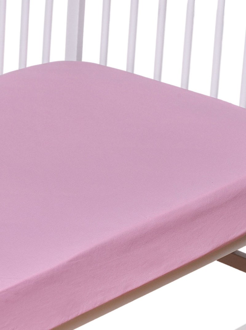 SEVIRA KIDS | Drap-housse en coton Rose - Kiabi