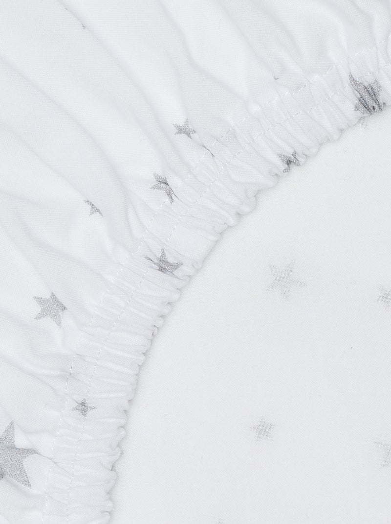 SEVIRA KIDS | Drap-housse en coton STELLA Blanc - Kiabi