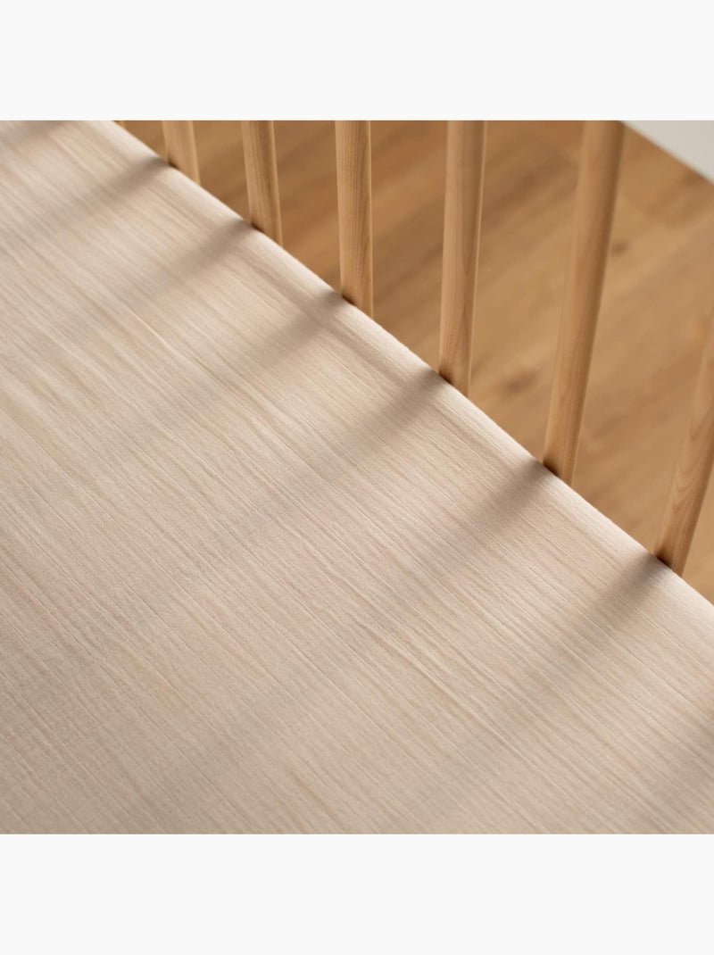 SEVIRA KIDS | Drap housse en gaze de coton à carreaux Beige - Kiabi