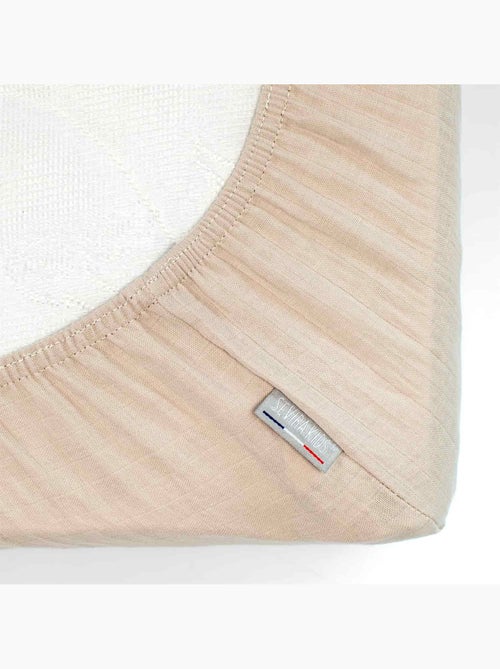 SEVIRA KIDS | Drap housse en gaze de coton à carreaux - Kiabi