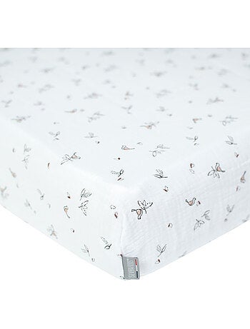 SEVIRA KIDS | Drap-housse en gaze de coton Melody