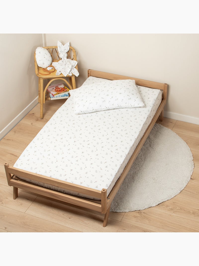SEVIRA KIDS | Drap-housse en gaze de coton Melody Blanc - Kiabi