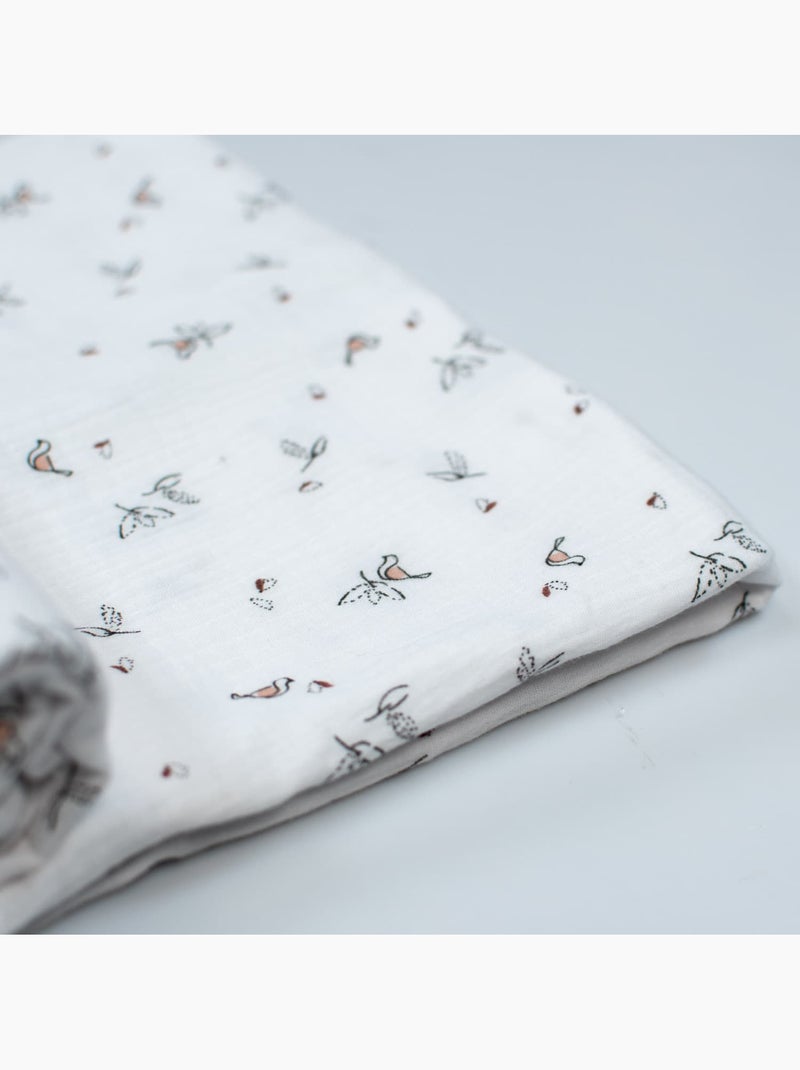 SEVIRA KIDS | Drap-housse en gaze de coton Melody Blanc - Kiabi