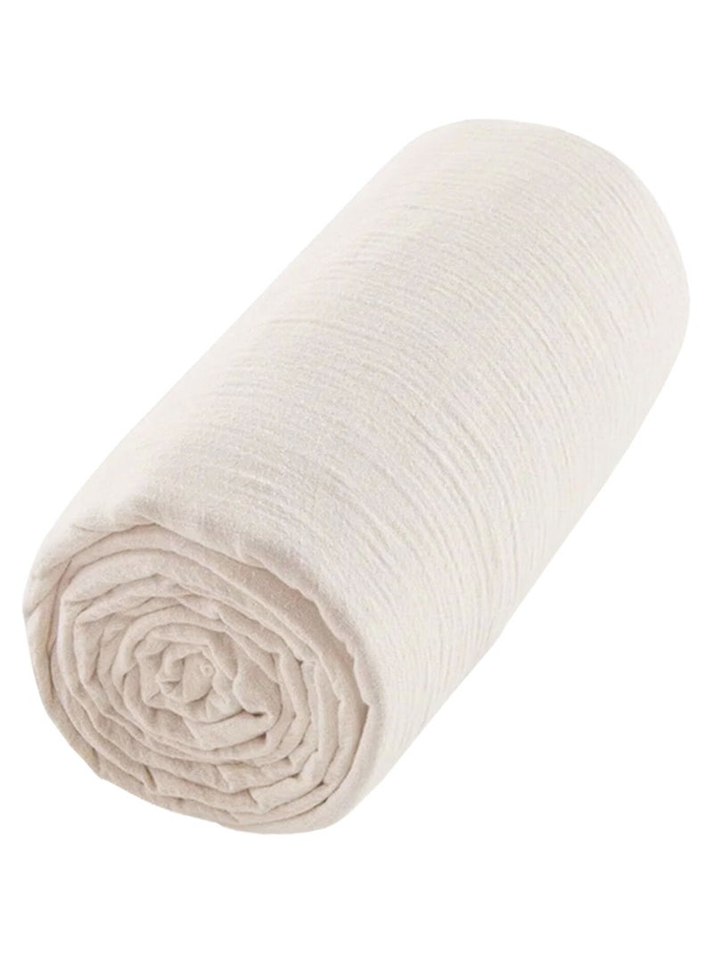 SEVIRA KIDS | Drap housse uni en gaze de coton Beige - Kiabi