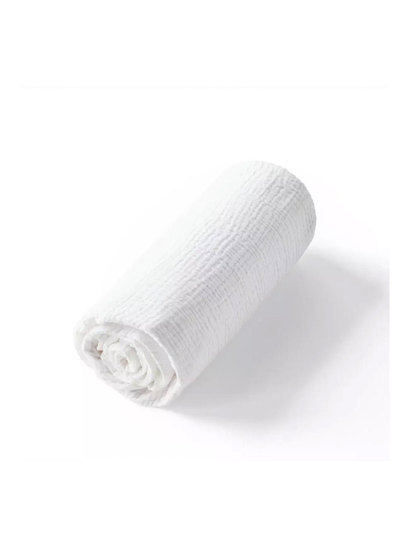 SEVIRA KIDS | Drap housse uni en gaze de coton Blanc - Kiabi