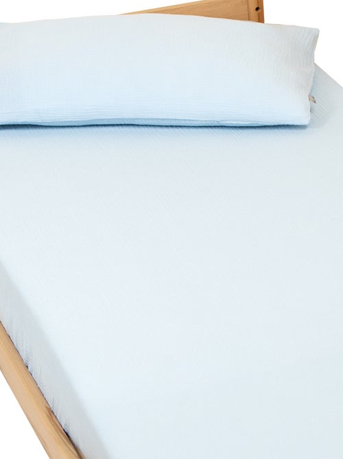 SEVIRA KIDS | Drap housse uni en gaze de coton - Kiabi