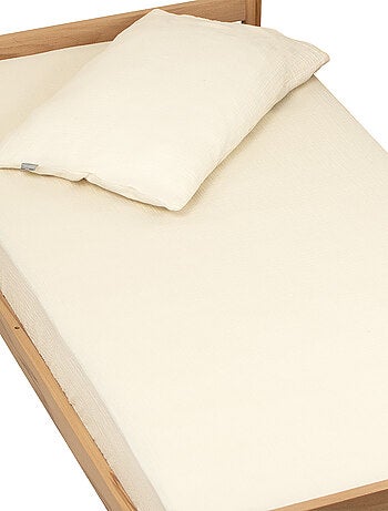 SEVIRA KIDS | Drap housse uni en gaze de coton