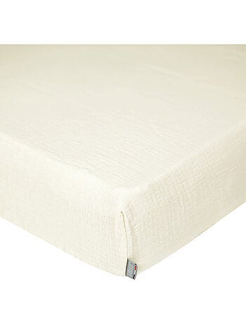 SEVIRA KIDS | Drap housse uni en gaze de coton